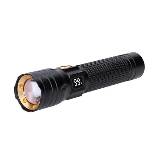 LED nabíjecí svítilna s displayem - 200lm - zoom - Li-Ion - Solight WN54