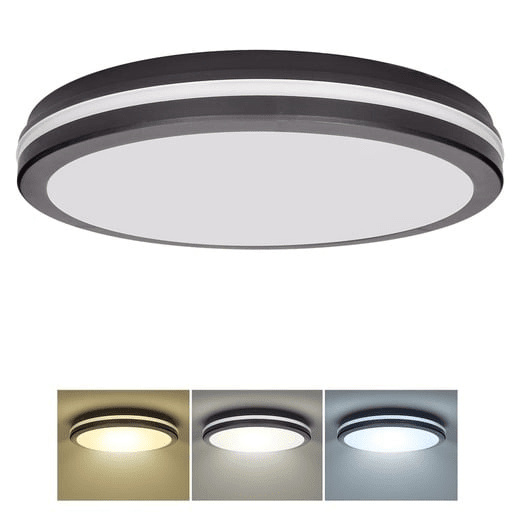 LED stropní svítidlo Solight černá kov, plast WO821-B