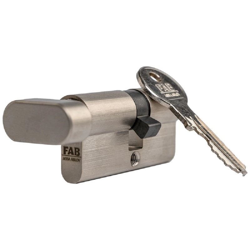 FAB Stavební cylindrická vložka FAB2HOME 30/35KO, 3 klíče, mat nikl, blister