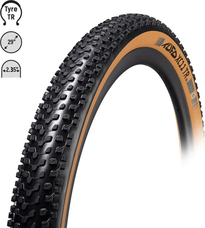 plášť TUFO MTB XC11 TR 29"x2,35,kevlar,bezduš.béž.