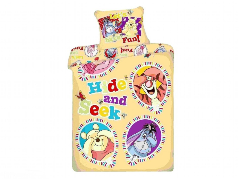 Jerry Fabrics Povlečení Medvídek Pů Balloon 140x200, 70x90 cm