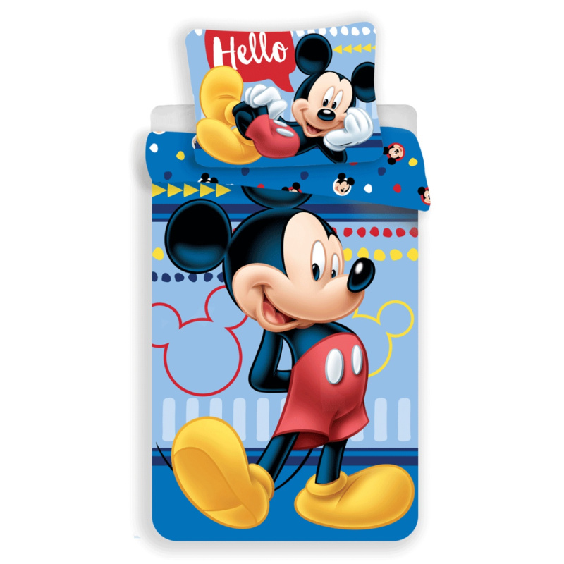 Jerry Fabrics Povlečení Mickey 004 Hello Varianta: Povlečení Mickey 004 Hello 140x200, 70x90 cm