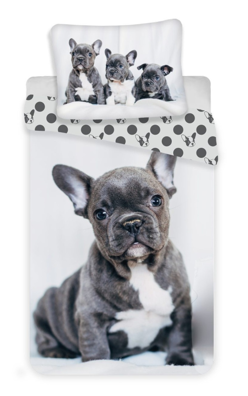 Jerry Fabrics Povlečení fototisk Bulldog Varianta: Povlečení fototisk Bulldog 140x200, 70x90 cm
