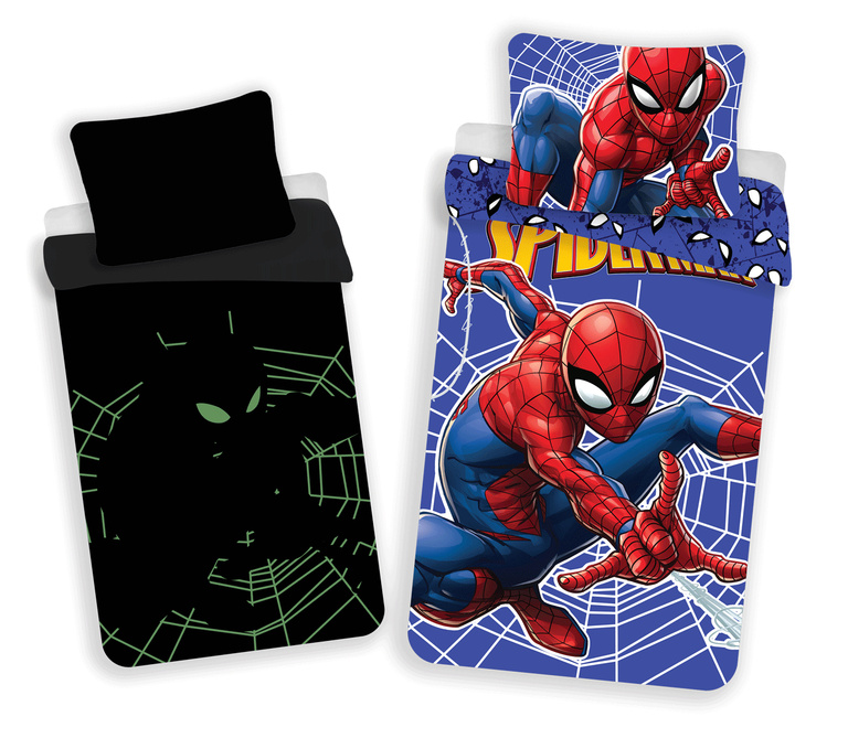 Jerry Fabrics Povlečení Spiderman svítící efekt Varianta: Povlečení Spiderman svítící efekt 140x200, 70x90 cm
