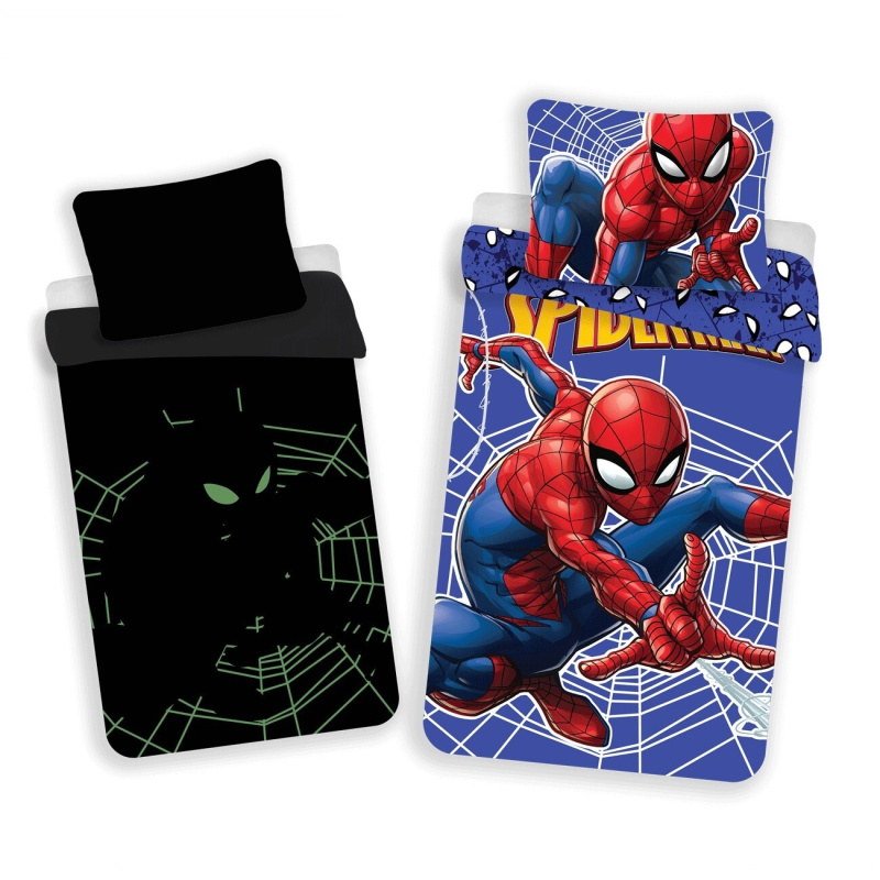 Jerry Fabrics Povlečení Spiderman svítící efekt Varianta: Povlečení Spiderman svítící efekt 140x200, 70x90 cm