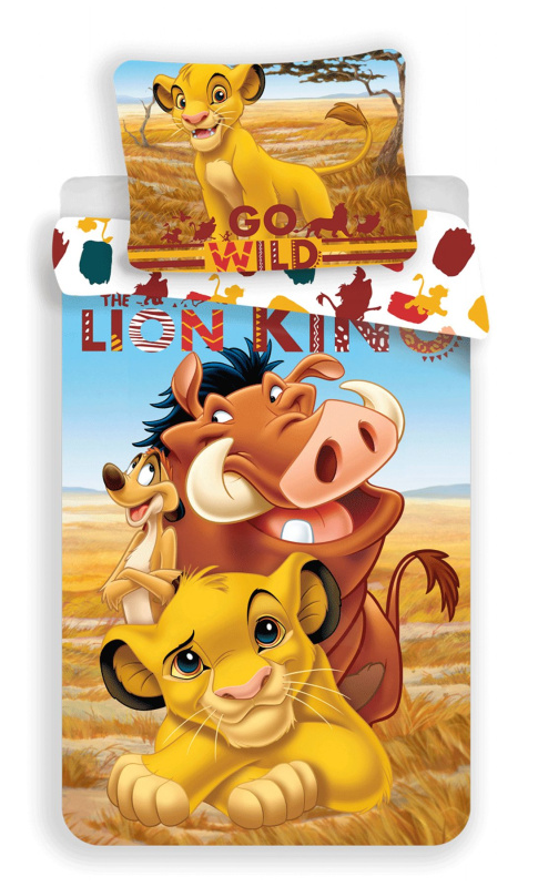 Jerry Fabrics Povlečení Lion King Varianta: Povlečení Lion King 140x200, 70x90 cm