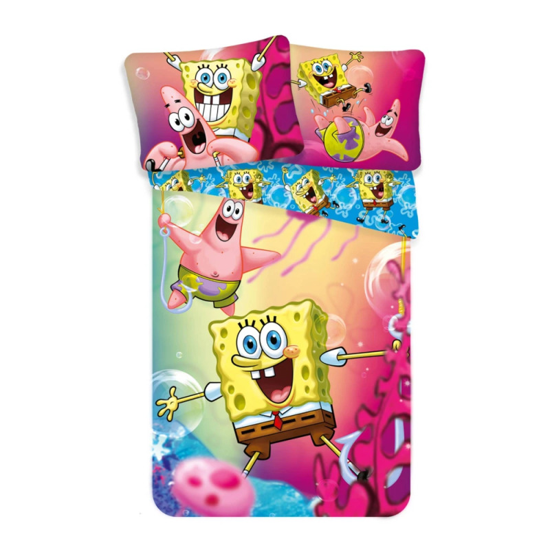 Jerry Fabrics Povlečení Sponge Bob blue Varianta: Povlečení Sponge Bob blue 140x200, 70x90 cm