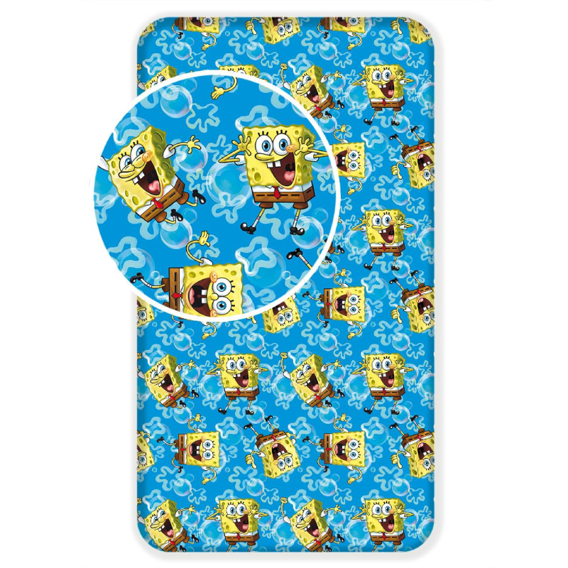 Jerry Fabrics Prostěradlo Sponge Bob Blue Varianta: Prostěradlo Sponge Bob Blue 90x200x25 cm