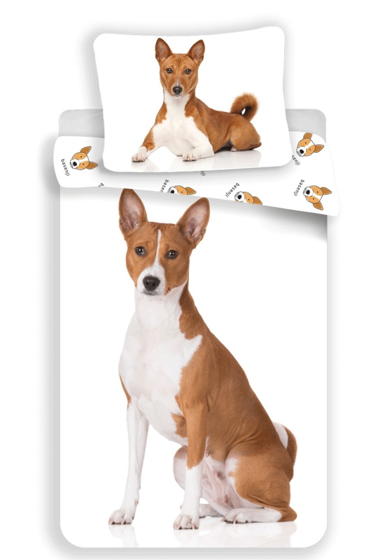 Jerry Fabrics Povlečení fototisk Basenji Varianta: Povlečení fototisk Basenji 140x200, 70x90 cm