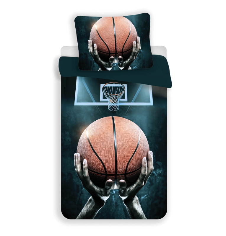 Jerry Fabrics Povlečení fototisk Basketball Varianta: Povlečení fototisk Basketball 140x200, 70x90 cm