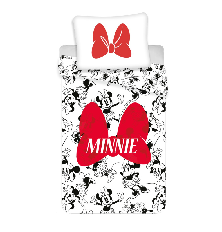 Jerry Fabrics Povlečení Minnie red bow Varianta: Povlečení Minnie red bow 140x200, 70x90 cm
