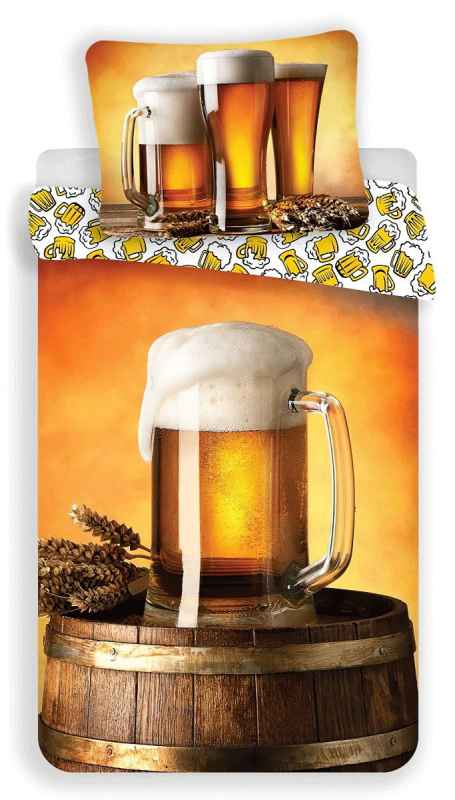 Jerry Fabrics Povlečení fototisk Pivo Varianta: Povlečení fototisk Pivo 140x200, 70x90 cm