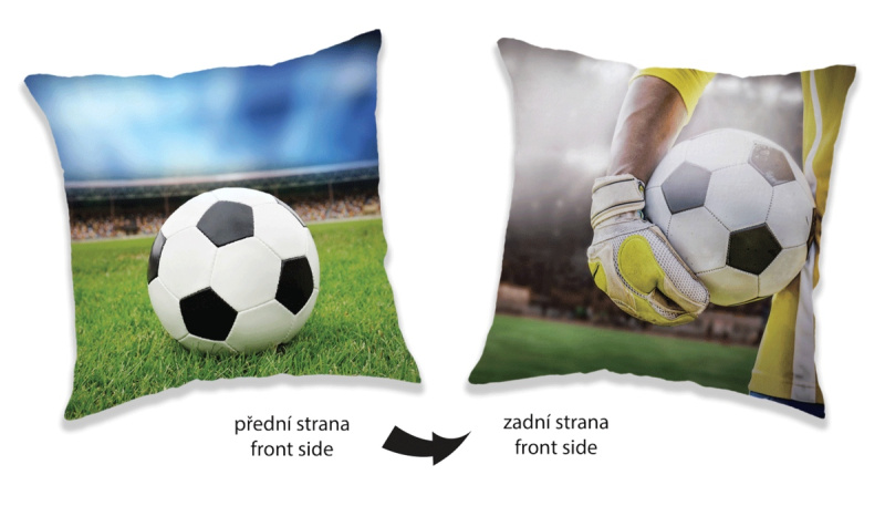 Jerry Fabrics Polštářek Fotbal two sides Varianta: Polštářek Fotbal two sides 40x40 cm