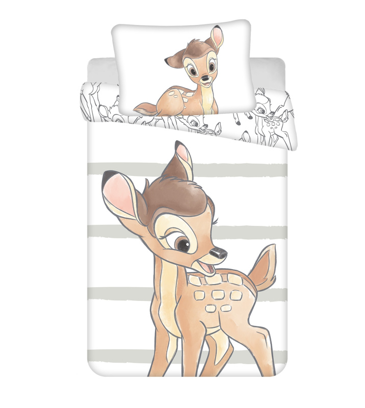 Jerry Fabrics Povlečení do postýlky Bambi stripe baby Varianta: Povlečení do postýlky Bambi stripe baby 100x135, 40x60 cm