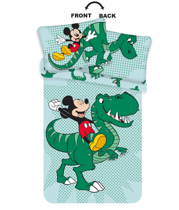 Jerry Fabrics Povlečení do postýlky Mickey Dino baby Varianta: Povlečení do postýlky Mickey Dino baby 100x135, 40x60 cm
