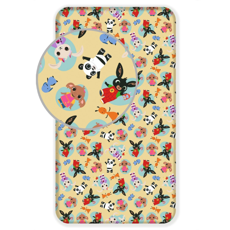 Jerry Fabrics Prostěradlo Králíček Bing 051 Varianta: Prostěradlo Králíček Bing 051 90x200x25 cm