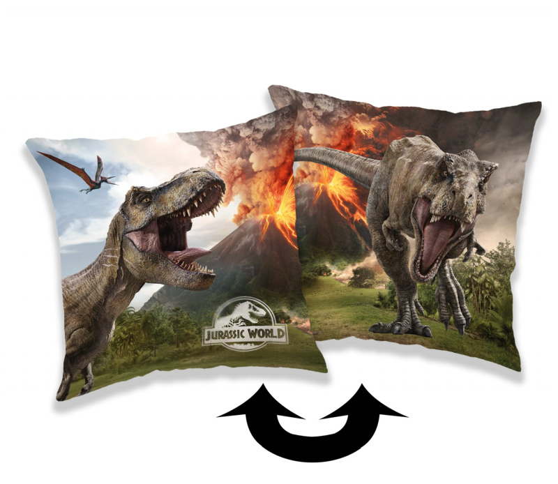 Jerry Fabrics Polštářek Jurský svět Volcano Varianta: Polštářek Jurský svět Volcano 40x40 cm