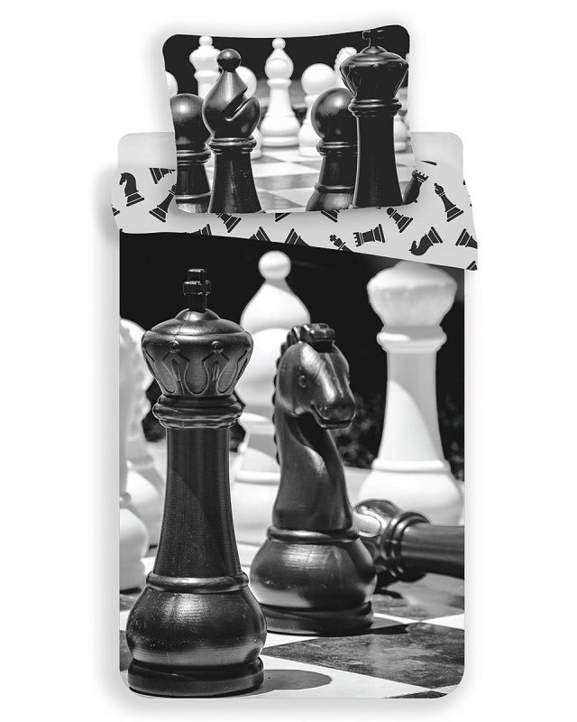 Jerry Fabrics Povlečení fototisk Šachy Varianta: Povlečení fototisk Šachy 140x200, 70x90 cm
