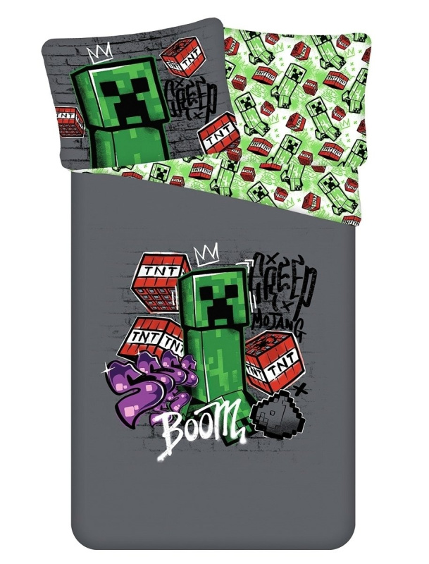 Jerry Fabrics Povlečení bavlna Minecraft Metro Art Varianta: Povlečení bavlna Minecraft Metro Art 140x200, 70x90 cm