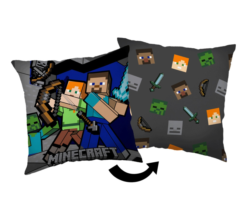 Jerry Fabrics Polštářek Minecraft Survival Mode Varianta: Polštářek Minecraft Survival Mode 40x40 cm
