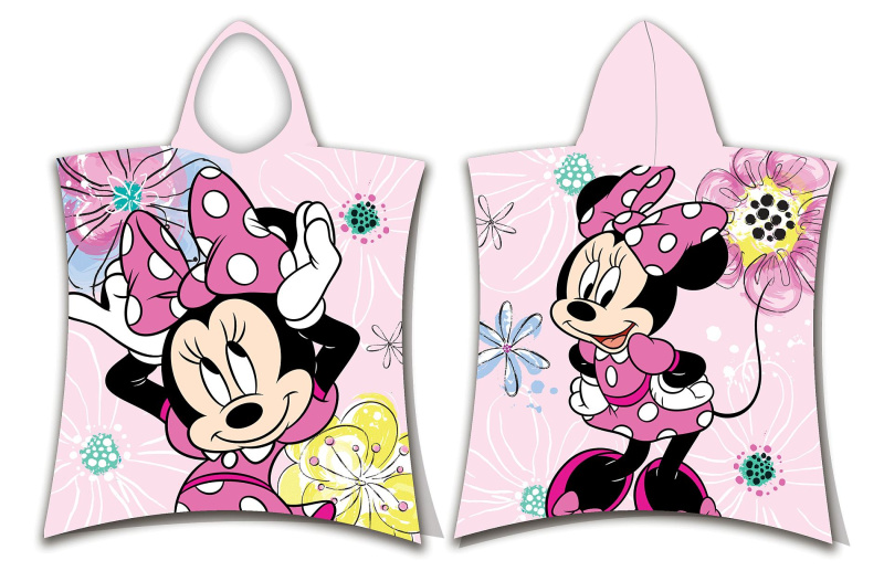 Jerry Fabrics Plážová osuška pončo Minnie Pink bow Varianta: Plážová osuška pončo Minnie Pink bow 50x115 cm