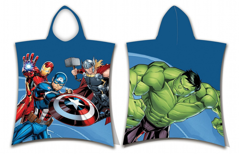 Jerry Fabrics Plážová osuška pončo Avengers Hero Varianta: Plážová osuška pončo Avengers Hero 50x115 cm