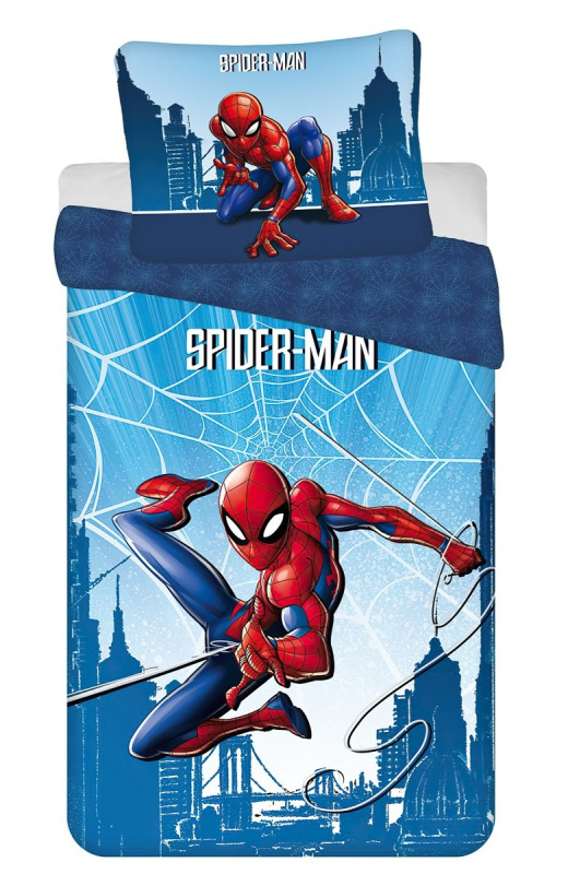 Jerry Fabrics Povlečení Spider-man Blue 04 Varianta: Povlečení Spider-man Blue 04 140x200, 70x90 cm
