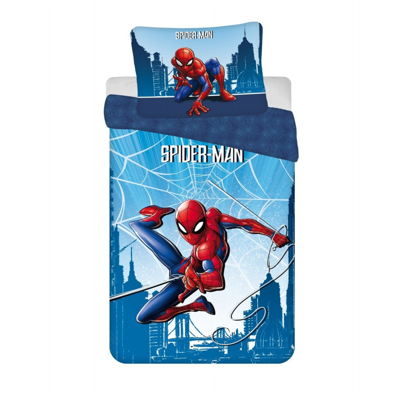 Jerry Fabrics Povlečení Spider-man Blue 04 Varianta: Povlečení Spider-man Blue 04 140x200, 70x90 cm