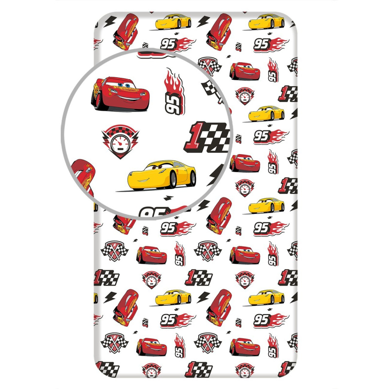 Jerry Fabrics Prostěradlo Cars 3 McQueen Varianta: Prostěradlo Cars 3 McQueen 90x200x25 cm