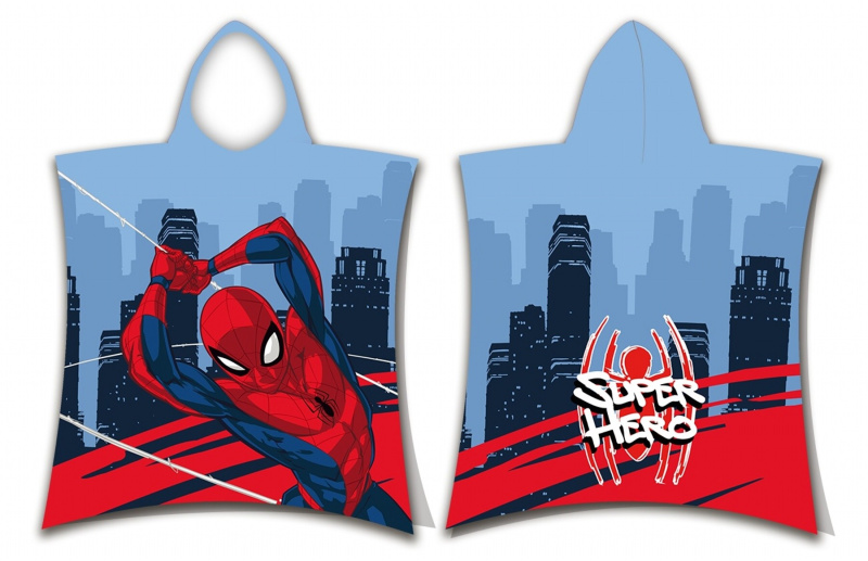 Jerry Fabrics Plážová osuška pončo Spider-man Super hero Varianta: Plážová osuška pončo Spider-man Super hero 50x115 cm