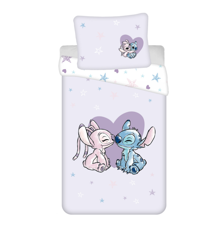 Jerry Fabrics Povlečení Lilo a Stitch Heart Varianta: Povlečení Lilo a Stitch Heart 140x200, 70x90 cm