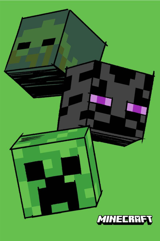Jerry Fabrics Dětská fleecová deka Minecraft The Mobs Varianta: Dětská fleecová deka Minecraft The Mobs 100x150 cm