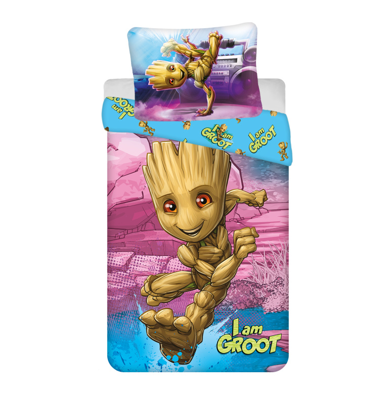 Jerry Fabrics Povlečení Groot I am Groot Varianta: Povlečení Groot I am Groot 140x200, 70x90 cm