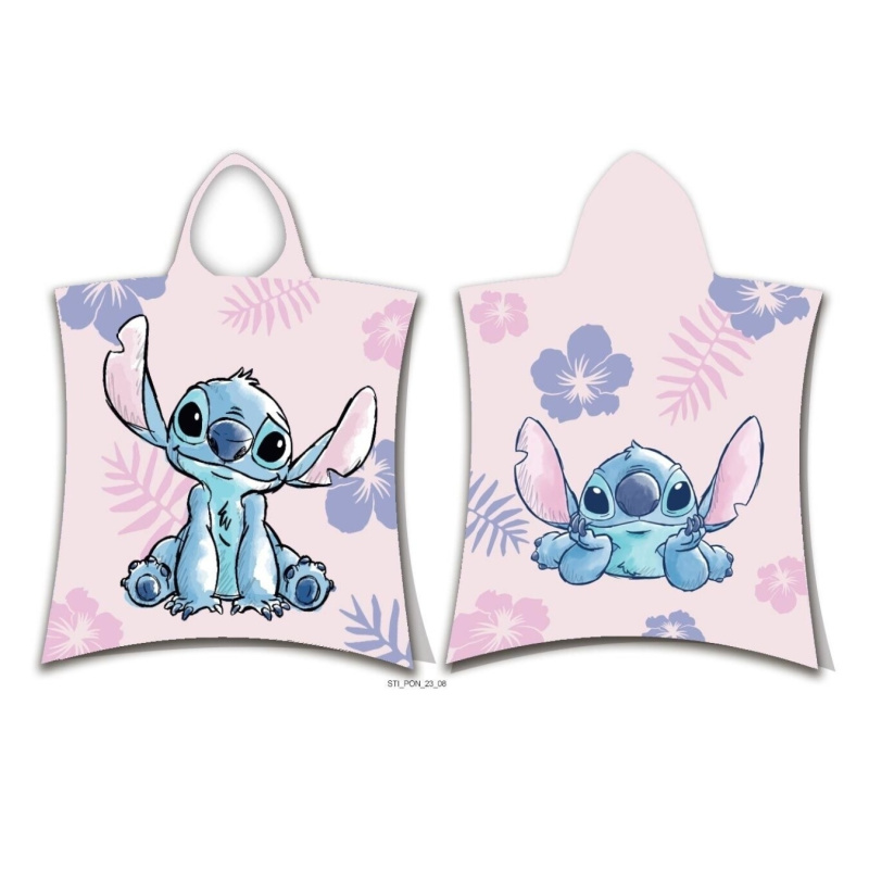 Jerry Fabrics Plážová osuška pončo Lilo a Stitch Pink Varianta: Plážová osuška pončo Lilo a Stitch Pink 50x115 cm