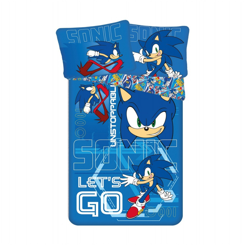 Jerry Fabrics Povlečení Sonic Let's go Varianta: Povlečení Sonic Let's go 140x200, 70x90 cm
