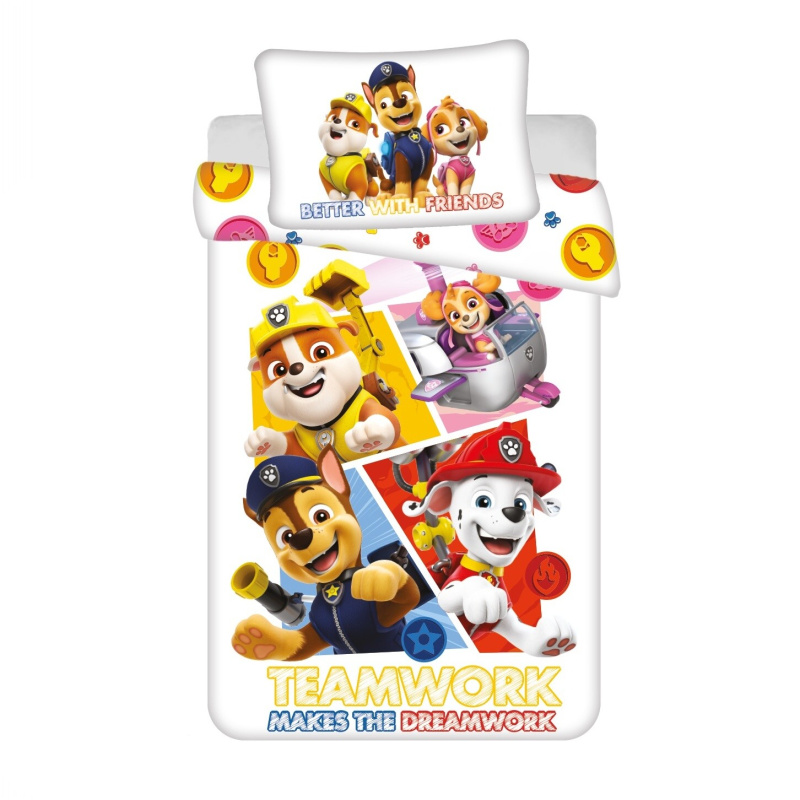 Jerry Fabrics Povlečení do postýlky Paw Patrol 498 baby Varianta: Povlečení do postýlky Paw Patrol 498 baby 100x135, 40x60 cm