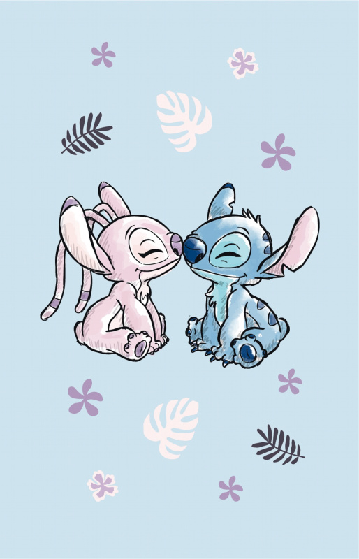 Jerry Fabrics Dětský ručník Lilo a Stitch Light blue Varianta: Dětský ručník Lilo a Stitch Light blue 30x50 cm