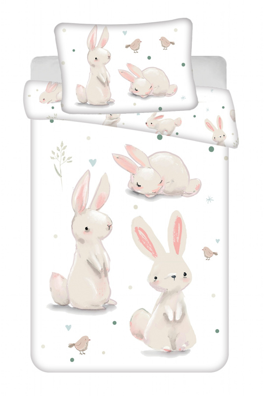 Jerry Fabrics Povlečení do postýlky Králíčci baby Varianta: Povlečení do postýlky Králíčci baby 100x135, 40x60 cm