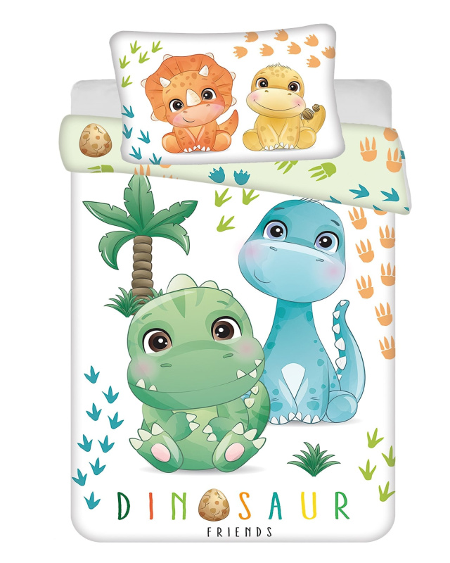 Jerry Fabrics Povlečení do postýlky Dino 02 baby Varianta: Povlečení do postýlky Dino 02 baby 100x135, 40x60 cm