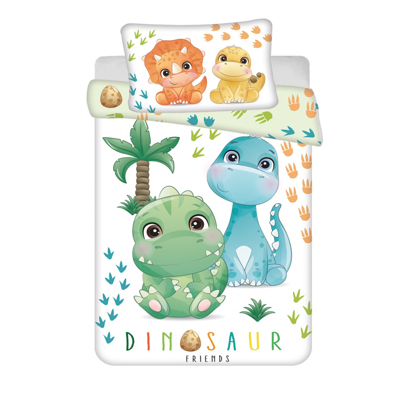 Jerry Fabrics Povlečení do postýlky Dino 02 baby Varianta: Povlečení do postýlky Dino 02 baby 100x135, 40x60 cm