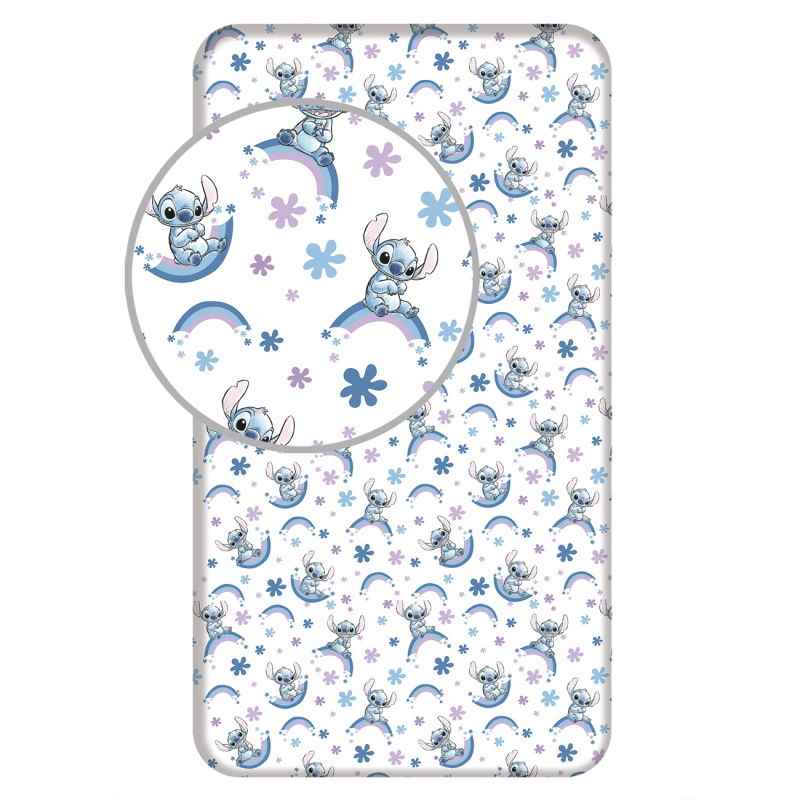 Jerry Fabrics Prostěradlo Lilo and Stitch Rainbow Varianta: Prostěradlo Lilo and Stitch Rainbow 90x200x25 cm
