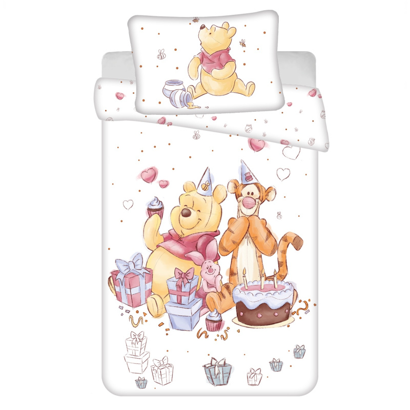 Jerry Fabrics Povlečení do postýlky WTP Birthday party baby Varianta: Povlečení do postýlky WTP Birthday party baby 100x135, 40x60 cm