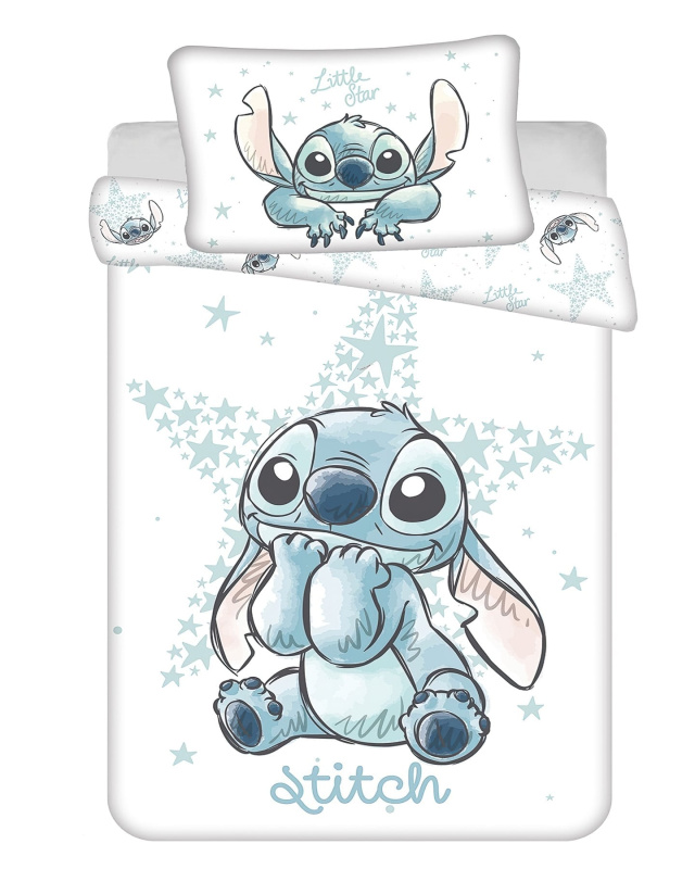 Jerry Fabrics Povlečení do postýlky Lilo and Stitch White Star baby Varianta: Povlečení do postýlky Lilo and Stitch White Star baby 100x135, 40x60 cm