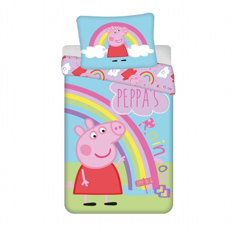 Jerry Fabrics Povlečení Peppa Pig PEP016 Varianta: Povlečení Peppa Pig PEP016 140x200, 70x90 cm