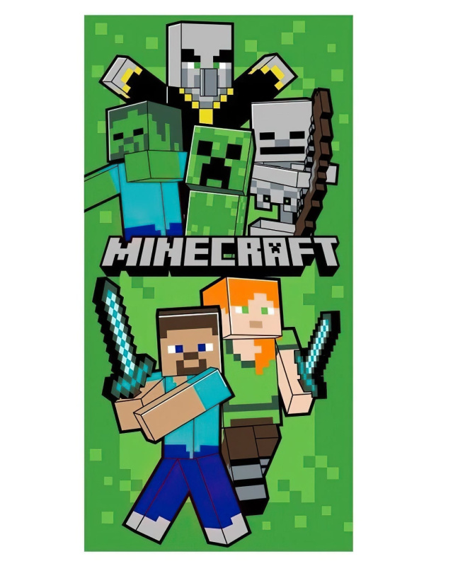 Jerry Fabrics Osuška Minecraft Lets Survive Varianta: Osuška Minecraft Lets Survive 70x140 cm