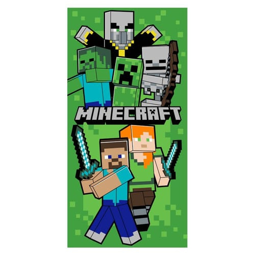 Jerry Fabrics Osuška Minecraft Lets Survive Varianta: Osuška Minecraft Lets Survive 70x140 cm