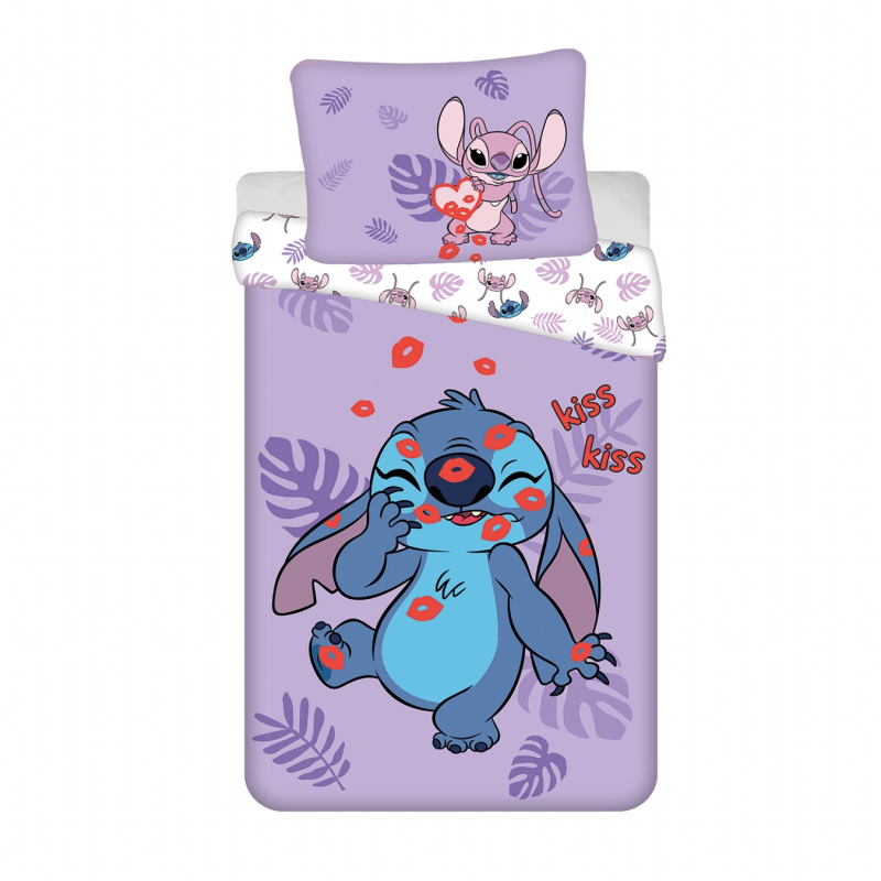 Jerry Fabrics Povlečení Lilo a Stitch Kiss Varianta: Povlečení Lilo a Stitch Kiss 140x200, 70x90 cm