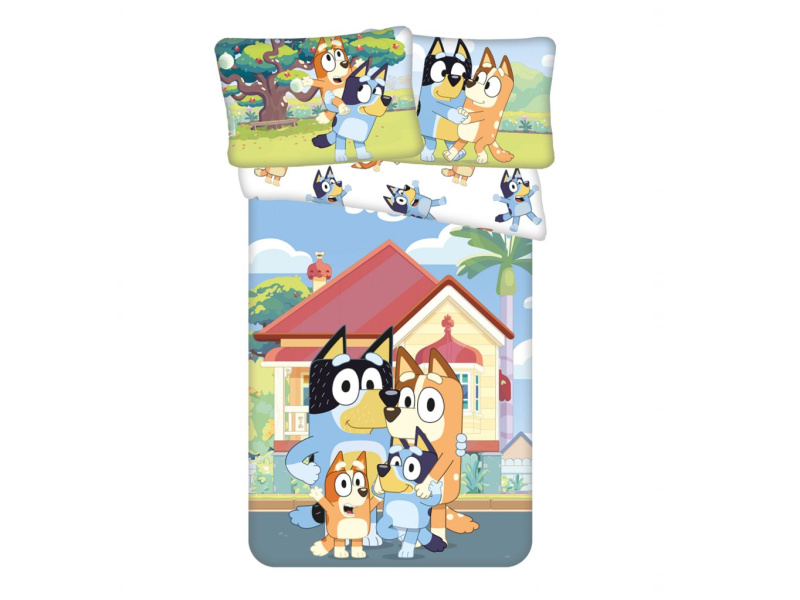 Jerry Fabrics Povlečení do postýlky Bluey 061 baby 100x135, 40x60 cm