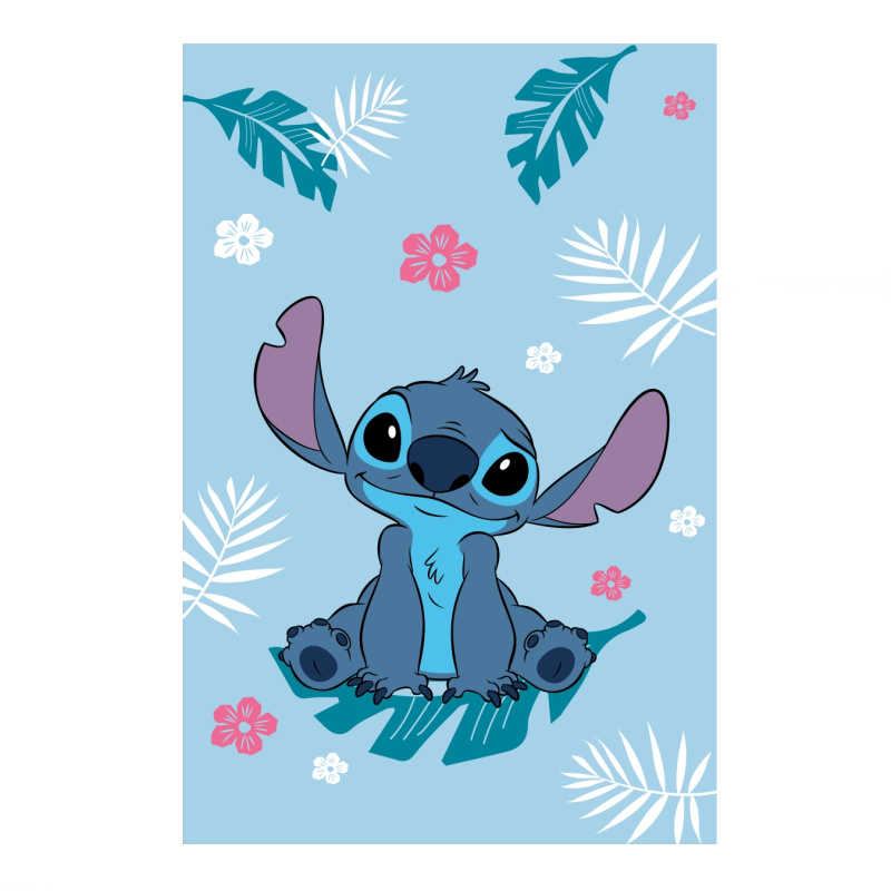 Jerry Fabrics Dětská fleecová deka Lilo a Stitch Blue Varianta: Dětská fleecová deka Lilo a Stitch Blue 100x150 cm