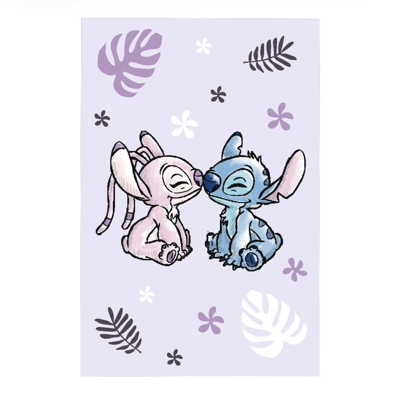 Jerry Fabrics Dětská fleecová deka Lilo a Stitch Purple Varianta: Dětská fleecová deka Lilo a Stitch Purple 100x150 cm